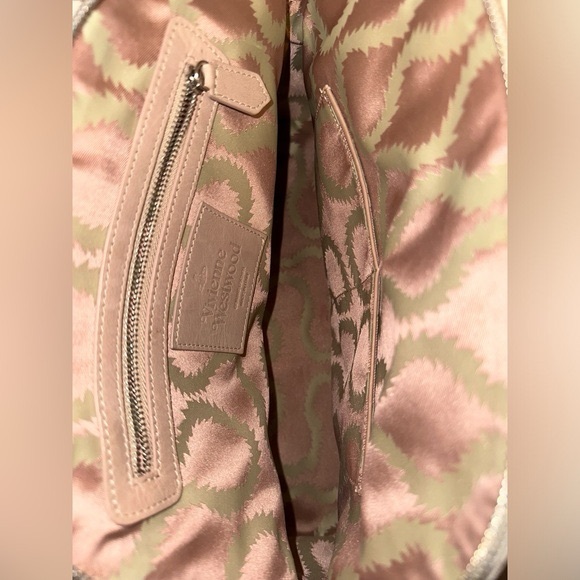 Vivienne Westwood WINDSOR MEDIUM BAG BEIGE/WHITE - Picture 10 of 12